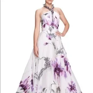 green emerald velvet dress High Low Gown
